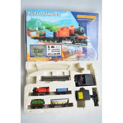 75 - Hornby OO gauge R1019 Flying Scotsman and R903 Rural Rambler electric train sets (both incomplete, m... 