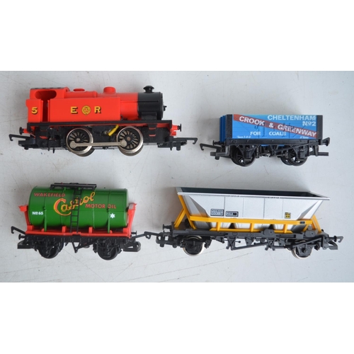 75 - Hornby OO gauge R1019 Flying Scotsman and R903 Rural Rambler electric train sets (both incomplete, m... 