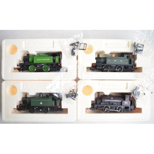 76 - Six boxed Hornby OO gauge electric locomotive models to include 2 0-4-0 diesel shunters and 4 indust... 