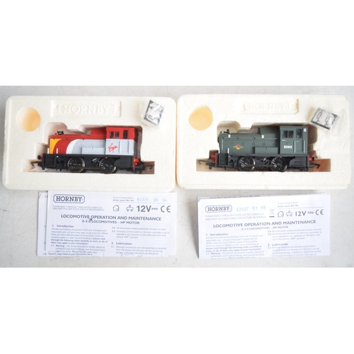 76 - Six boxed Hornby OO gauge electric locomotive models to include 2 0-4-0 diesel shunters and 4 indust... 