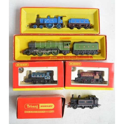 77 - Five Hornby and Hornby Tri-Ang OO gauge electric train models to include 2 modern 0-4-0ST industrial... 