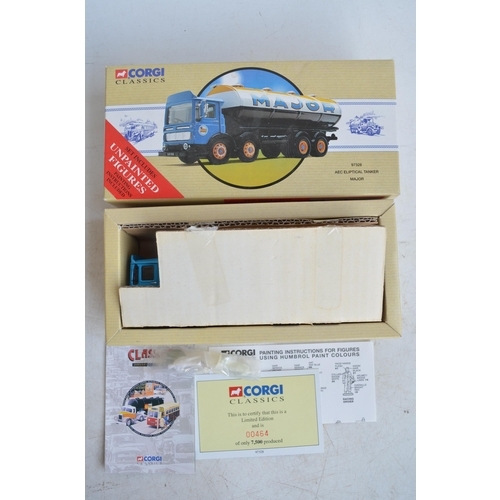 110 - Five Corgi 1/50 scale diecast truck models to include limited edition CC12501 W&J Riding Ltd Atkinso... 