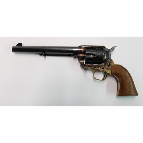 1420 - Armi San Marco Colt .45 replica with 6 1/2 inch barrel complete with leather holster