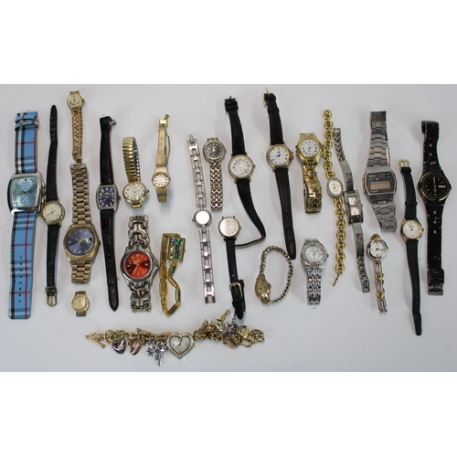 1434 - Collection of ladies and men's wristwatches to include Seiko, Tag Hauer, Sekonda etc.