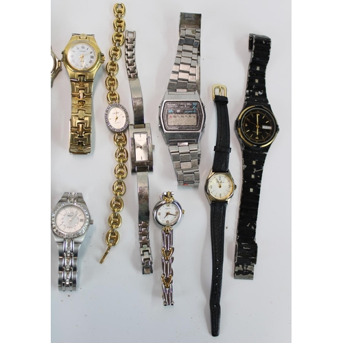 1434 - Collection of ladies and men's wristwatches to include Seiko, Tag Hauer, Sekonda etc.