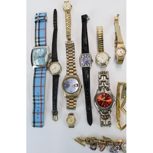 1434 - Collection of ladies and men's wristwatches to include Seiko, Tag Hauer, Sekonda etc.