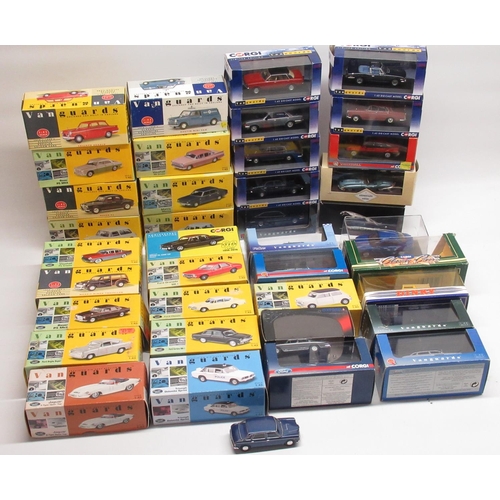 643 - Collection of predominantly 1:43 scale boxed die-cast vehicles inc. Vanguard, Corgi, etc. (approx. 3... 