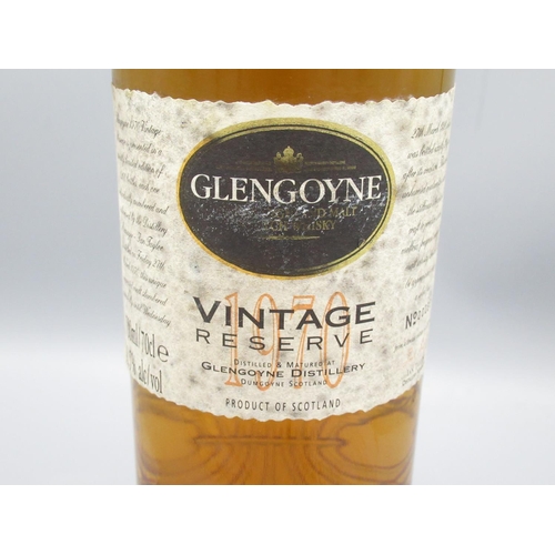 801 - Glengoyne Vintage Reserve 1970 No. 000854 of 1200 bottles, Single Highland Malt Scotch Whisky, 70cl ... 