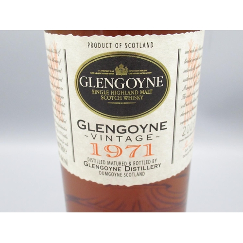 805 - Glengoyne Vintage 1971 No.2009 of 2100 bottles, Single Highland Malt Scotch Whisky, 70cl 48.5%vol in... 