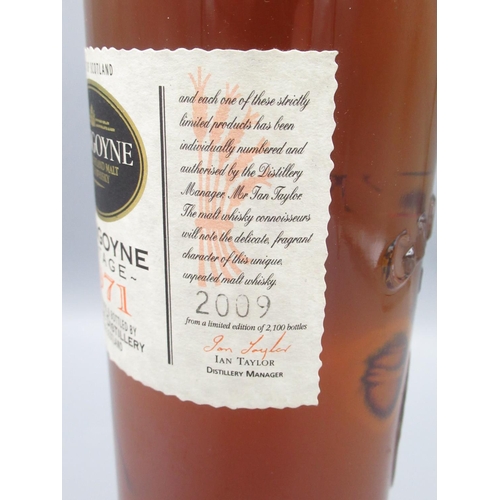 805 - Glengoyne Vintage 1971 No.2009 of 2100 bottles, Single Highland Malt Scotch Whisky, 70cl 48.5%vol in... 