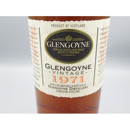 806 - Glengoyne Vintage 1971 No.2053 of 2100 bottles, Single Highland Malt Scotch Whisky, 70cl 48.5%vol in... 