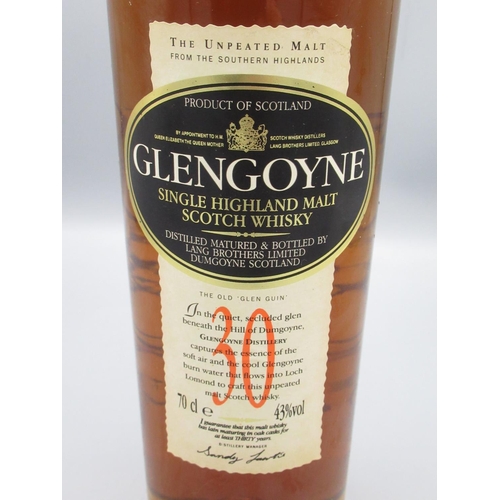 813 - Glengoyne 30 year old Single Highland Scotch Malt Whisky, in fitted slide door case, 43%vol 70cl