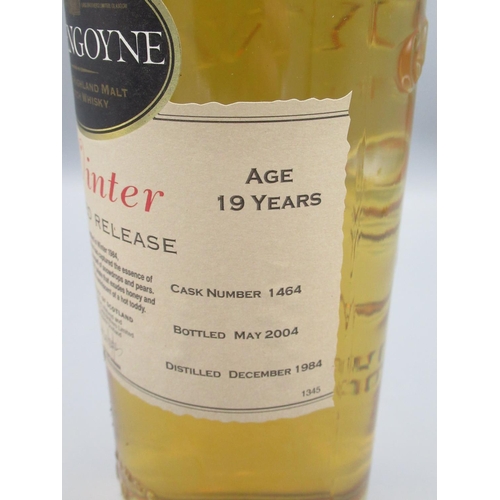 814 - Glengoyne Winter 1984 Limited Release 19 year old Single Highland Malt Scotch Whisky, Cask no.1464 b... 