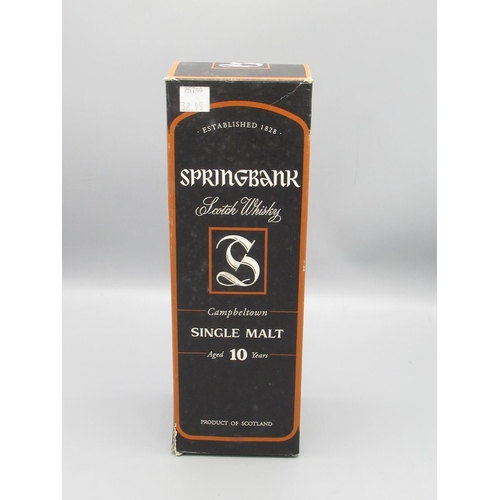 828 - Springbank 10 year old Scotch Whisky 46%vol 70cl