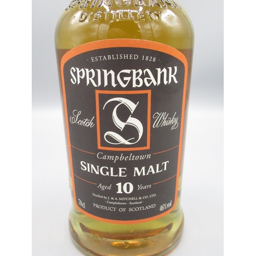 828 - Springbank 10 year old Scotch Whisky 46%vol 70cl