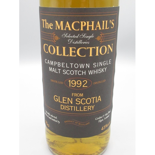 837 - The MacPhail's Collection 1992 Campbeltown Single Malt Scotch Whisky from Glen Scotia Distillery 43%... 