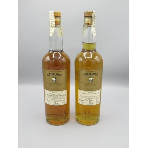 838 - Aberlour 1989 Dunnage Matured Single Highland Malt Whisky Limited Edition bottle nos. 105 and 246 of... 