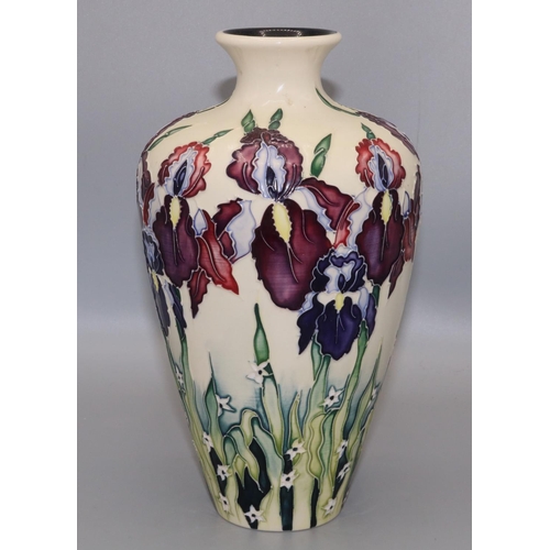 1383 - Moorcroft Pottery: Duet pattern high shouldered tapering vase, designed by Nicola Slaney, dated 2004... 