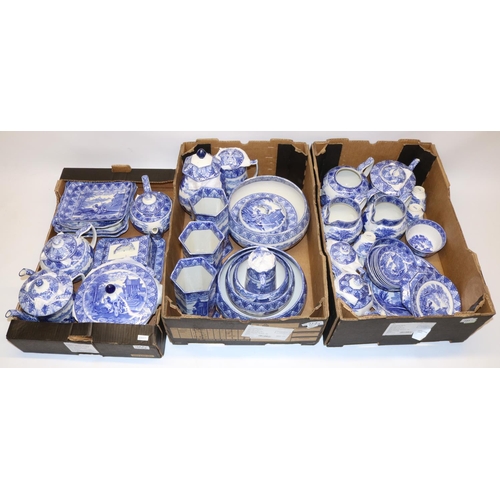 1397 - Large quantity of Cauldon Chariot pattern blue and white transfer printed dinnerware, teaware and de... 