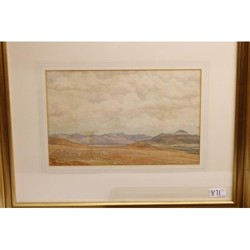 871 - Jas (James) Allan (early C20th): group of four watercolour landscapes of Scottish scenes, all signed... 