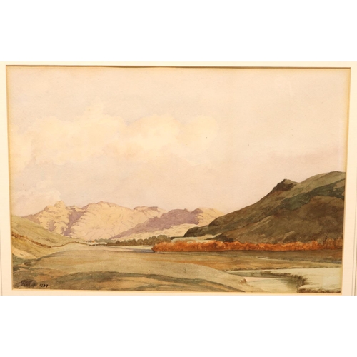 871 - Jas (James) Allan (early C20th): group of four watercolour landscapes of Scottish scenes, all signed... 