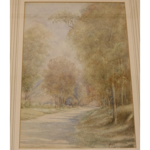 871 - Jas (James) Allan (early C20th): group of four watercolour landscapes of Scottish scenes, all signed... 