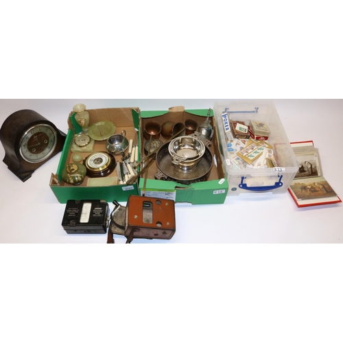 873 - Group of mixed collectables, incl. a vintage leather cased Megger Insulation and Continuity Tester, ... 