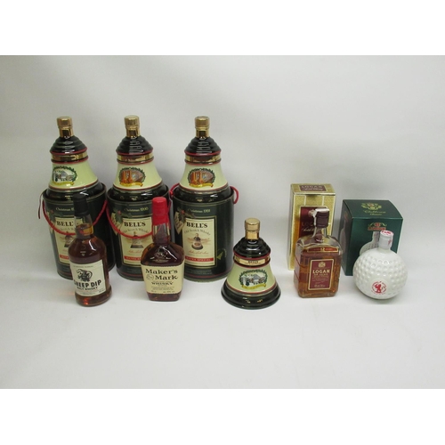 841A - Logan 12 year old De Luxe Scotch Whisky 43%vol 70cl, St. Andrews Clubhouse Classic Blended Scotch Wh... 