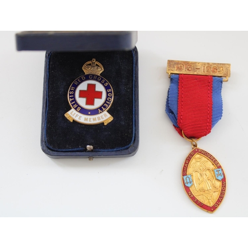 875 - Selection of civilian medals, awards and enamel badges incl. Voluntary Medical Service medal, Rifle ... 