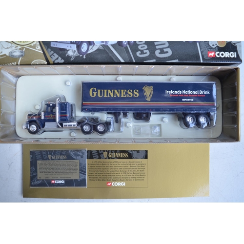 69 - Three boxed 1/50 scale limited edition Corgi Guinness diecast truck models to include 76403 Scania C... 