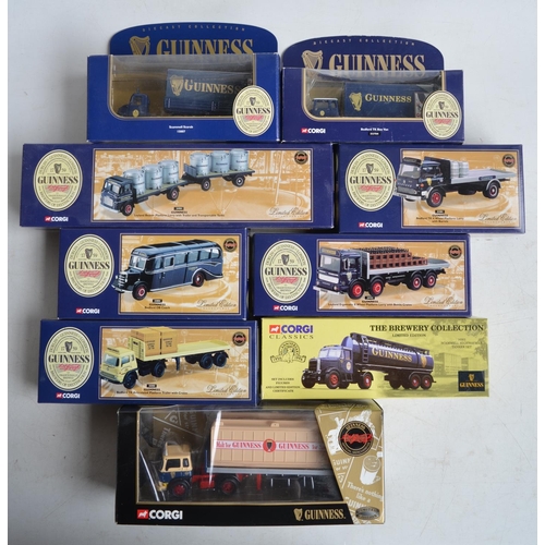 70 - Nine boxed 1/50 scale Corgi Guinness truck models to include 7 limited edition sets (please refer to... 