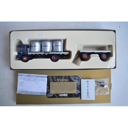 71 - Eight boxed 1/50 scale and 1 x 1/43 scale limited edition Corgi Guinness truck models to include 507... 