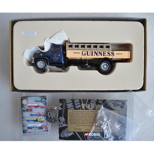 71 - Eight boxed 1/50 scale and 1 x 1/43 scale limited edition Corgi Guinness truck models to include 507... 