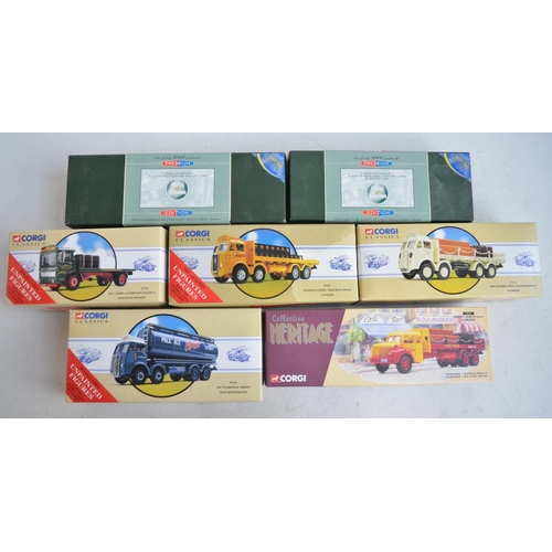 73 - Seven boxed 1/50 scale Corgi limited and Premium edition truck models to include 73101 Heritage Coll... 