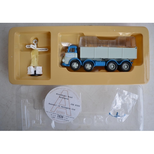 74 - Nine boxed 1/50 scale Corgi limited edition diecast truck models to include 9802 ERF 8 Wheel Rigid A... 