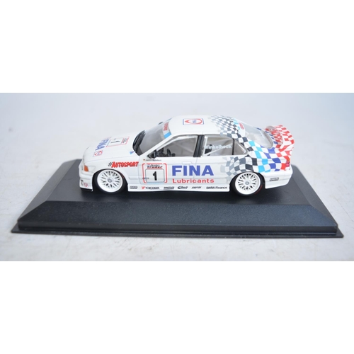 81 - Eight 1/43 scale diecast car models by Minichamps to include touring cars, a Generation VW Golf and ... 