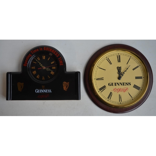 97 - Vintage ceramic Guinness advertising mantle clock by Diamond Print & Ceramics (official merchandise,... 