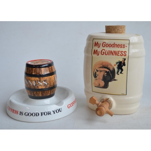 98 - Collection of Guinness related ceramics to include a Minton ashtray, salt and pepper shakers, 4 offi... 