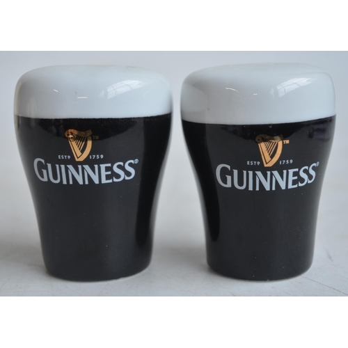 98 - Collection of Guinness related ceramics to include a Minton ashtray, salt and pepper shakers, 4 offi... 