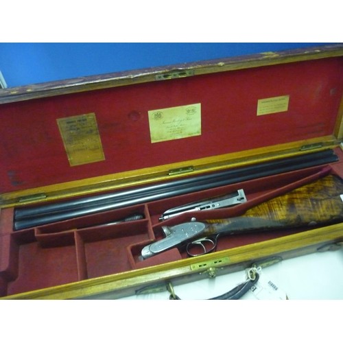 240B - Cased James Purdey & Sons 12 bore side by side side-lock ejector shotgun with 29 inch barrels, choke... 