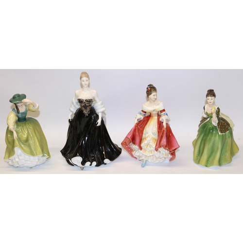 1232 - Four Royal Doulton figures - Buttercup HN2309, Fleur HN2368, Pretty Ladies - Evening Elegance HN4789... 