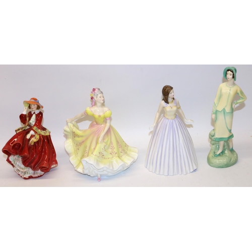 1234 - Four Royal Doulton figures - Ninette HN2379, Sophie HN3779, Classics - Happy Birthday 2003 HN4464 an... 