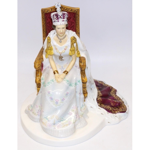 1244 - Royal Doulton figure Diamond Jubilee To celebrate the 60 year reign of Her Majesty Queen Elizabeth I... 