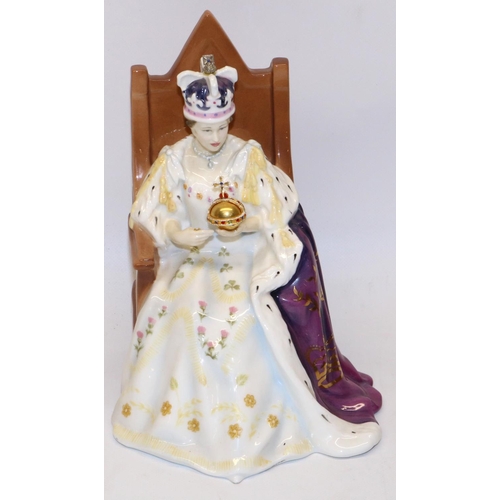 1246 - Royal Doulton Classics figure Queen Elizabeth II Coronation - to commemorate The Coronation 1953-200... 