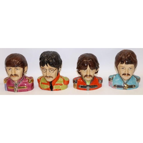 1261 - Peggy Davies - set of four limited edition Pop Legend busts of The Beatles modelled by Ray Noble 251... 