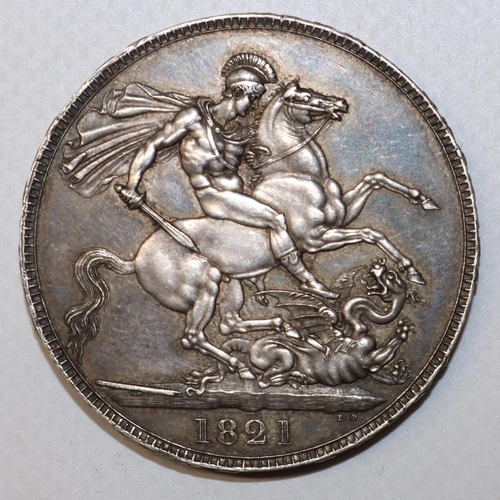 1298 - George IV silver crown 1821