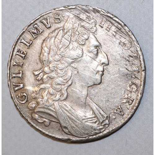 1300 - William III 1698 silver half crown