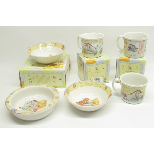 1259 - Winnie the Pooh Christening Collection mug, Winnie the Pooh Birthday Collection mug, Winnie the Pooh... 