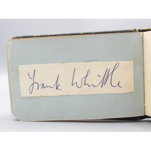 679 - Mid C20th autograph album, notable signatures of Frank Whittle, Charles Carson, Evelyn Williams, Ann... 