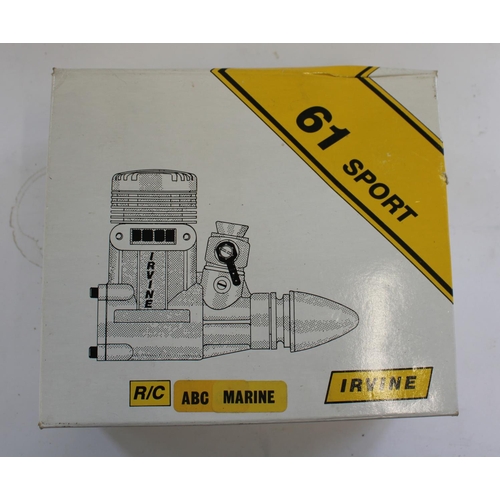 182 - Irvine 61 sport marine model engine in original box